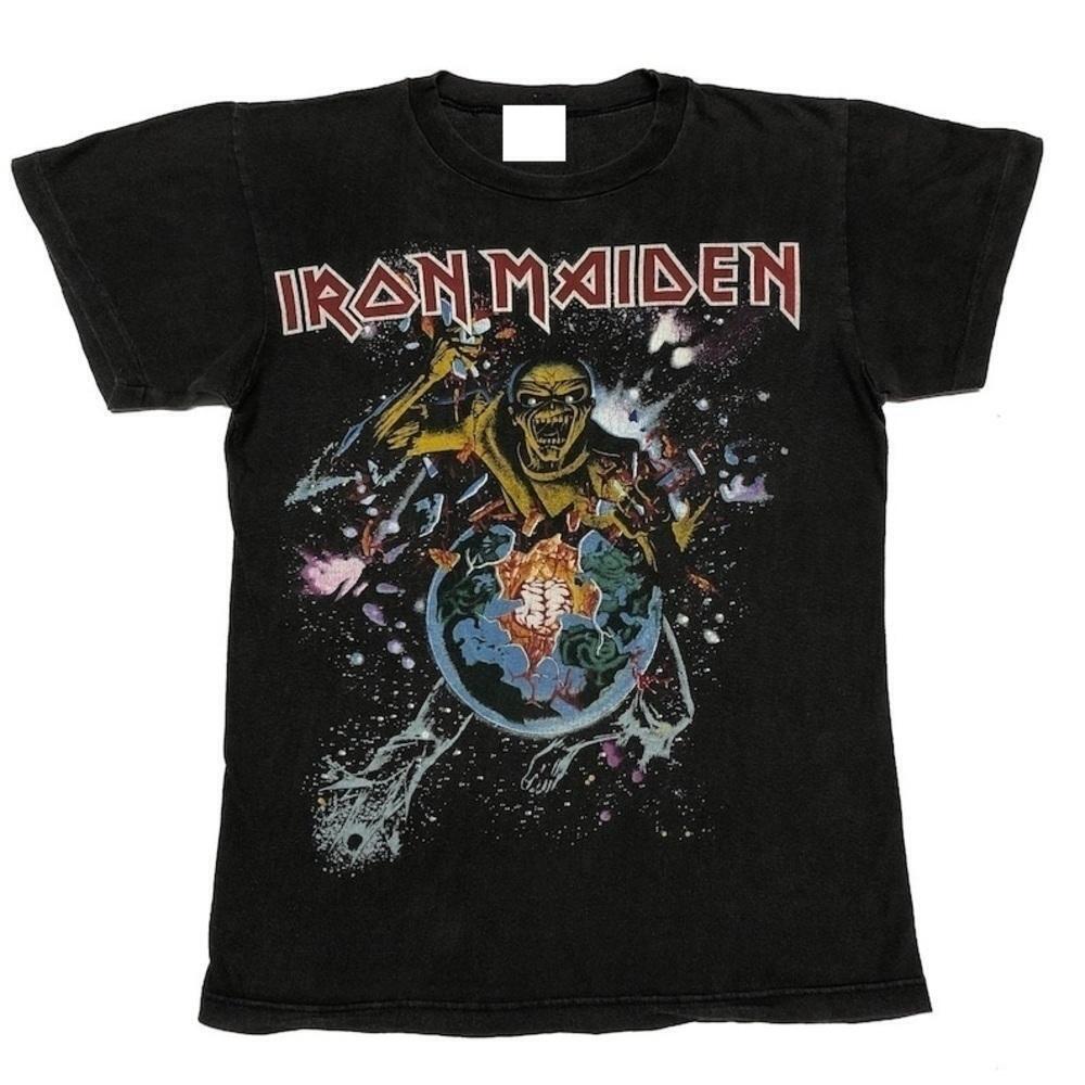 Iron Maiden 1983 World Piece Tour Heavy Metal Fan Graphic T Shirt